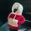 Fashion Hoodie Car Cute Cartoon Gear Shift Knob Cover Gearshift Handle Gear Lever Decorative Hoodie Cover Auto Interior Accessor