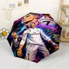 Portugal's Cr7 Crest Automatic Umbrella Compact 8-Rib Lightweight Compact Design for Outdoor Daily Use Fashion Lovers