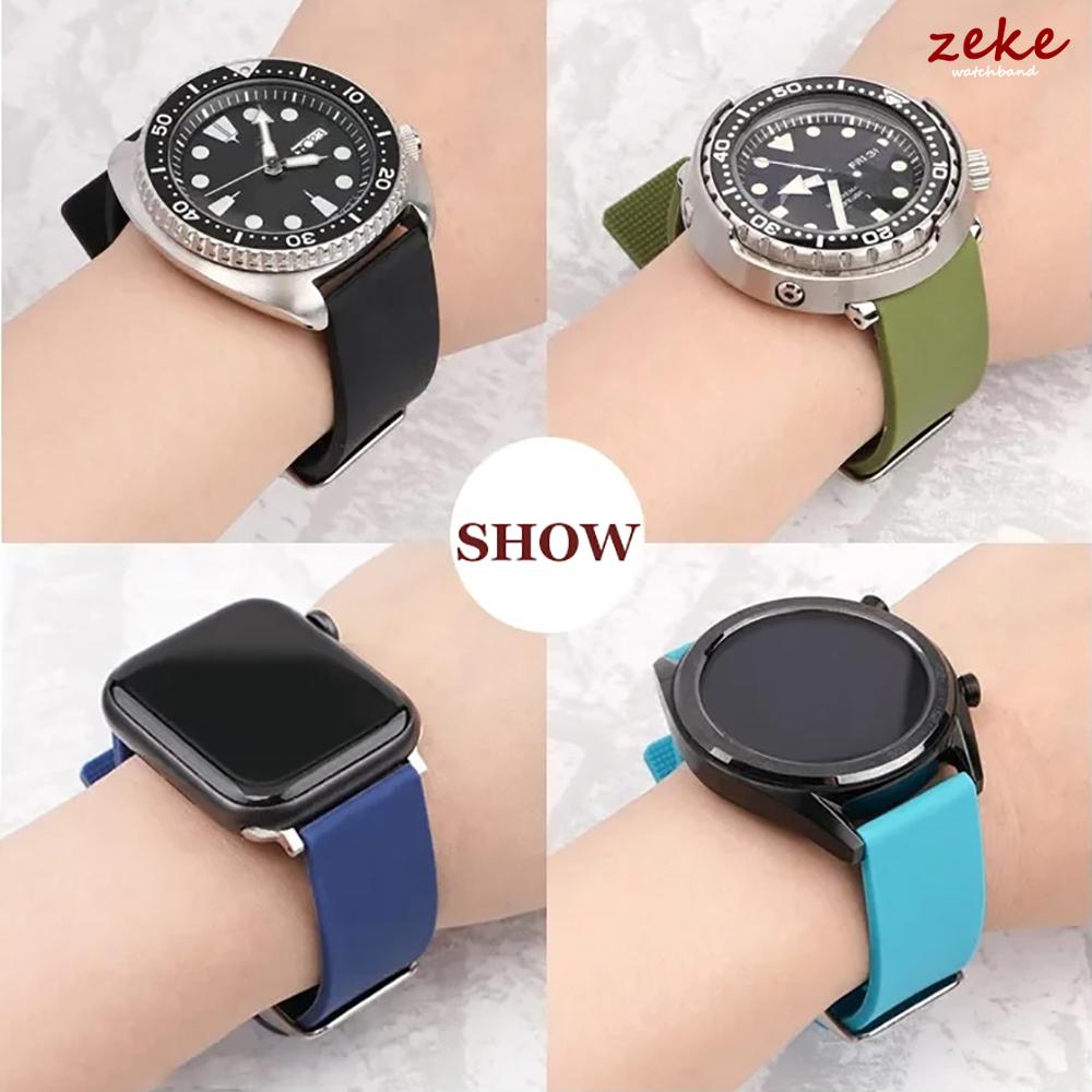 Universal Rubber Silicone Strap 12/14/16/18/20/22/24mm for Huawei GT4 Men Women Soft Sport Waterproof Smart Watch Band Bracelet