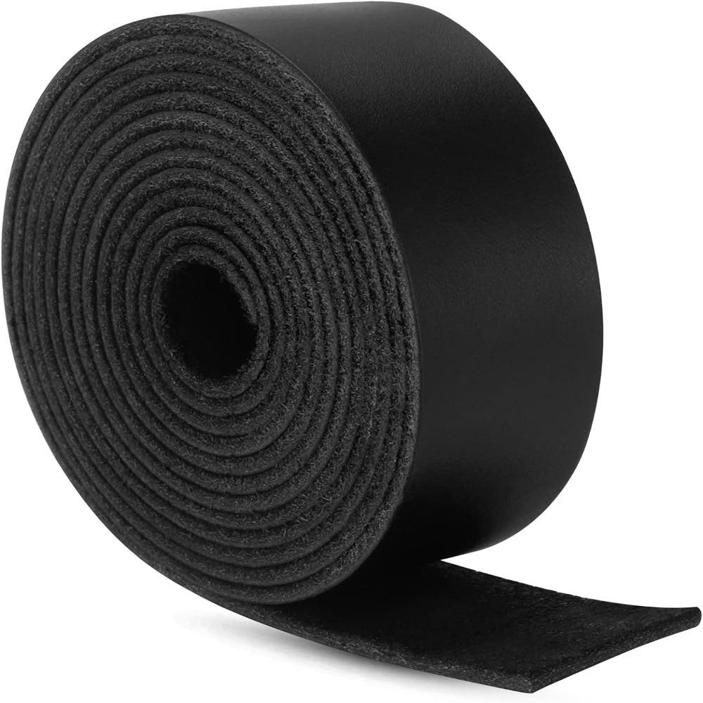 Black Black Leather Strip 1 Inch Wide Soft Leather Leather Projects Leather Belt Strips  DIY Craft