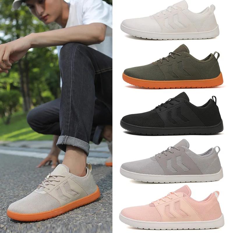 Unisex široké barefoot boty pro muže Ženy Outdoorový trailový běh Minimalistické vycházkové boty lehké a prodyšné