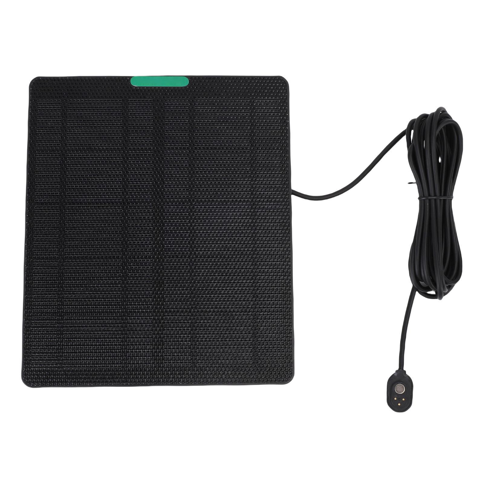 

10W Solar Panel Fit for Arlo Pro 5S Security Camera ETFE Monocrystalline Silicon Security Camera Solar Panel Charger Black чорний