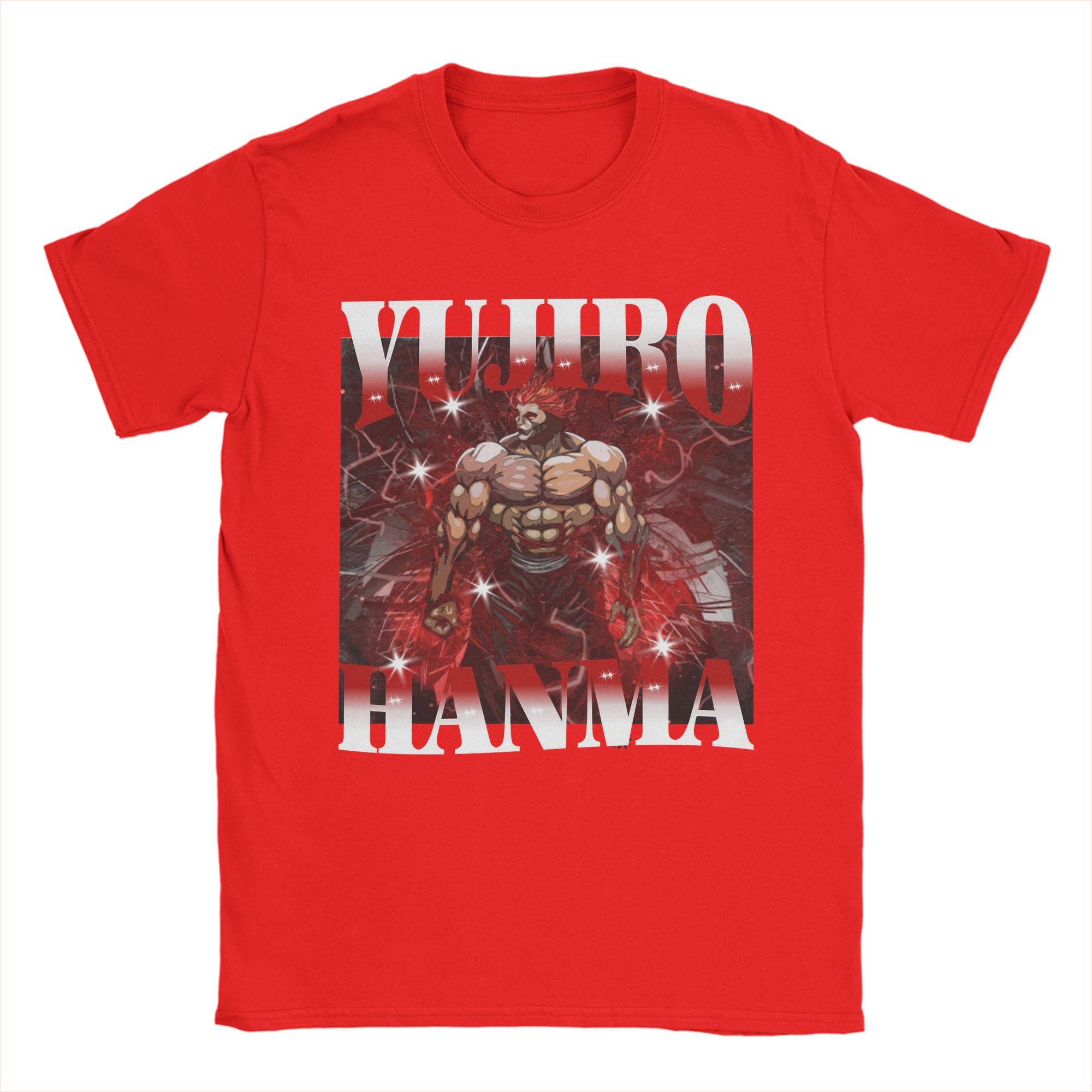 

Аниме Баки Ханма Серия Грэпплер Манга Футболки Мужские Хлопковая Футболка Круглый Вырез Футболка С Коротким Рукавом Одежда Новая S