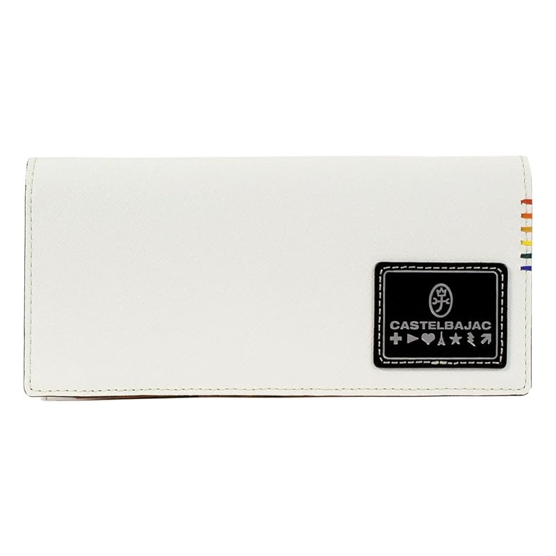

[Castelbajac] long wallet Cover genuine leather sort 034615 men s long wallet leather cowhide [31] white