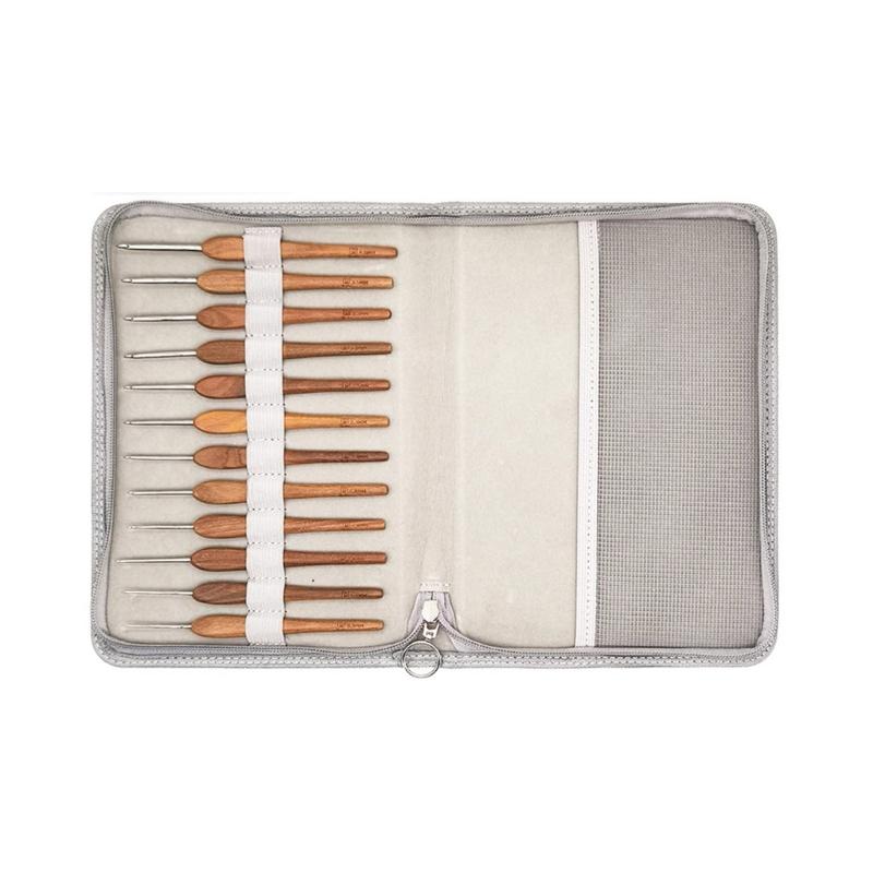 

12Pcs Wood Handle Crochet Hook 0.9mm-4.0mm Ergonomic Crochet Needle for Beginner Knitting Crocheting Sweater Scarf Glove 1