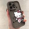 The new KT cat is suitable for iPhone13/14/17ProMax mobile phone case 15pro Apple 12 cute 11E Japan and Korea