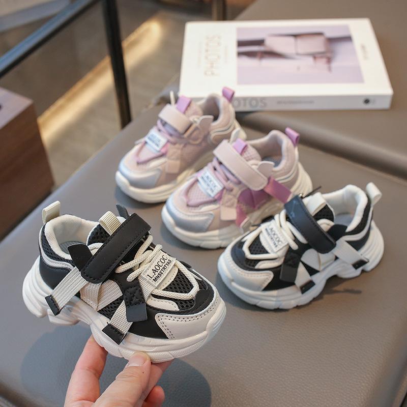 Children's dad shoes2026Spring new casual mesh shoes for boys and girls, breathable running shoes for toddlers and young boys