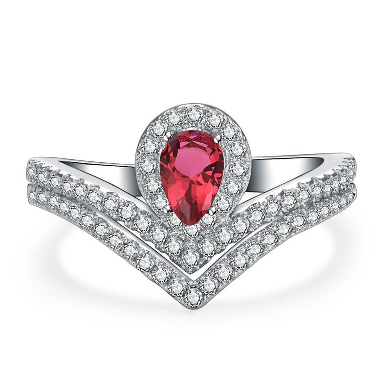 

And Trendy Fashionable Blue Sapphire Moissanite Ring Geometric Design StyleC