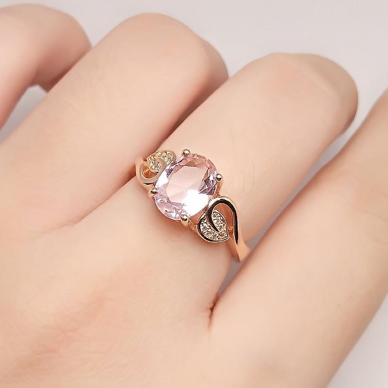 Temperament Retro Rebe Mann Puder Kristallring Damen Blattkante Lila Stein Öffnung Verstellbar Farbe Schatz