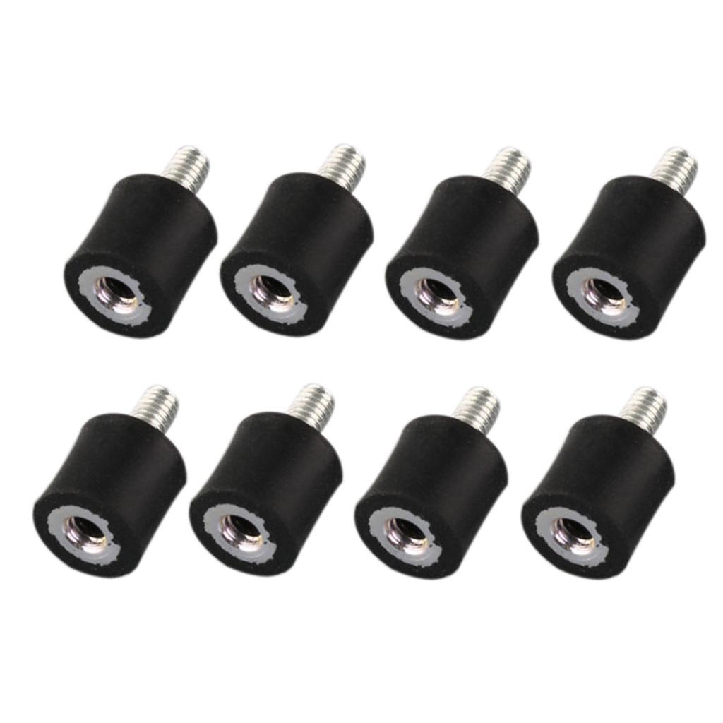 8pcs M3 Male Female Anti Vibration Rubber Isolator Mounts Set 8mm*8mm New