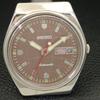 VINTAGE SEIKO AUTOMATIC 6309A JAPAN MENS BROWN COLOR DIAL WATCH A700471-5