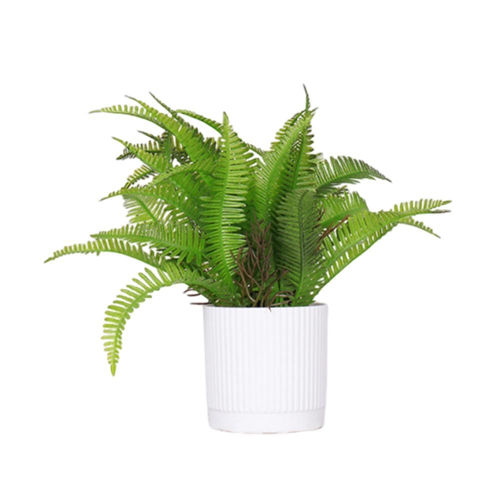 Green Simulation Plant Potted Green Grass Lifelike Grass Flowerpotted Desktop Ornament Windowsill