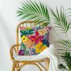 1 Stück Sommerblumen Kissenbezüge Polyester Kissenbezug Für Zuhause Sofa Stuhl Bett Auto Party Tischdekoration