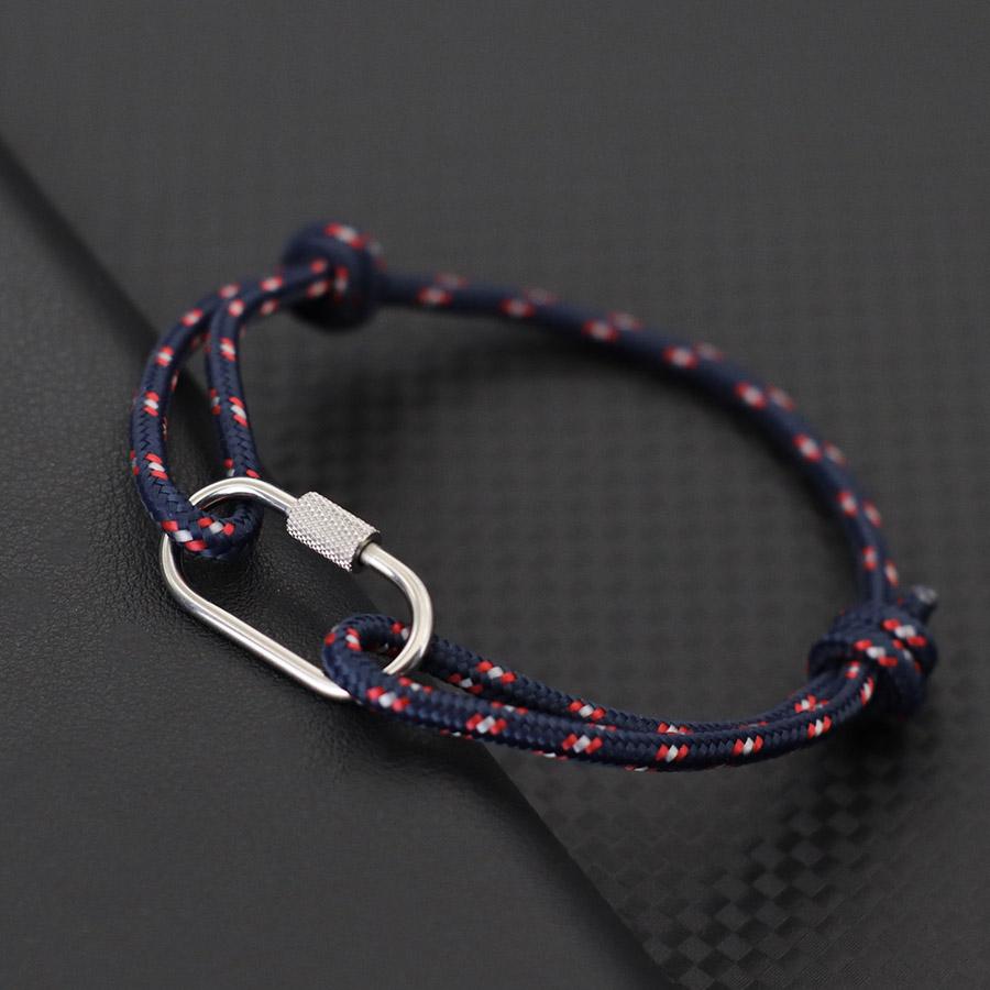 

New Simple Style Men Paracord Bracelet Single Layer Sliding Adjustable Outdoor Sports Climbing Rope Braclet Cycling Accessories Adjustable