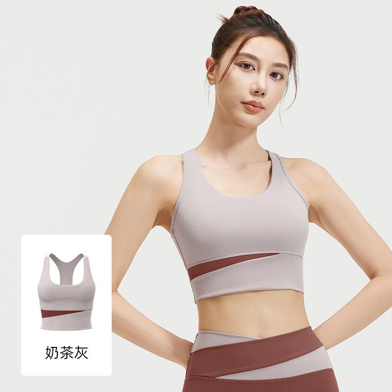 High Support Sports Bra Women Seamless Back Design Gym Running Yoga Workout Top