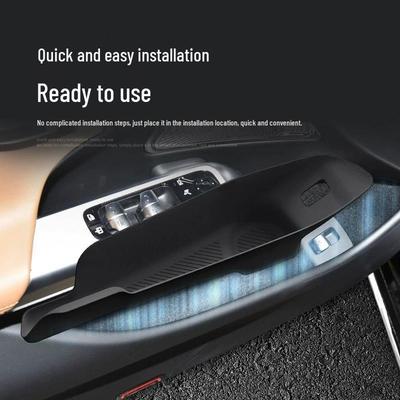Compatible with Mercedes-Benz 24-25 E-Class: Front and Rear Door Pocket Storage Organizer.