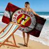 FC Union Berlin Print Strandtuch, Großes Weiches Schnelltrocknendes Handtuch für Strand Camping Schwimmen