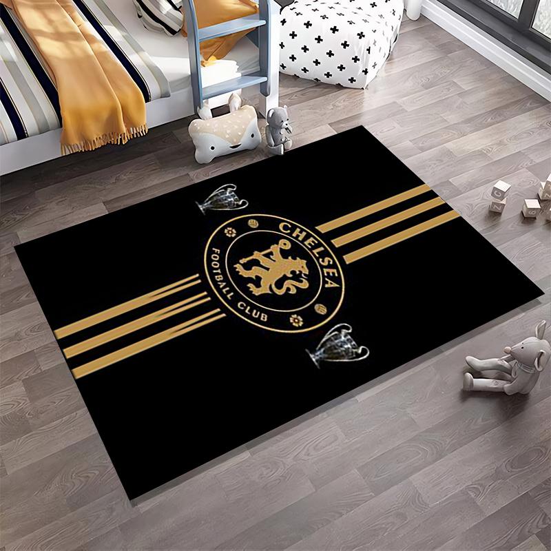 Chelsea Football Club Logo Rug Non-slip rug suitable for living room and bedroom sofas
