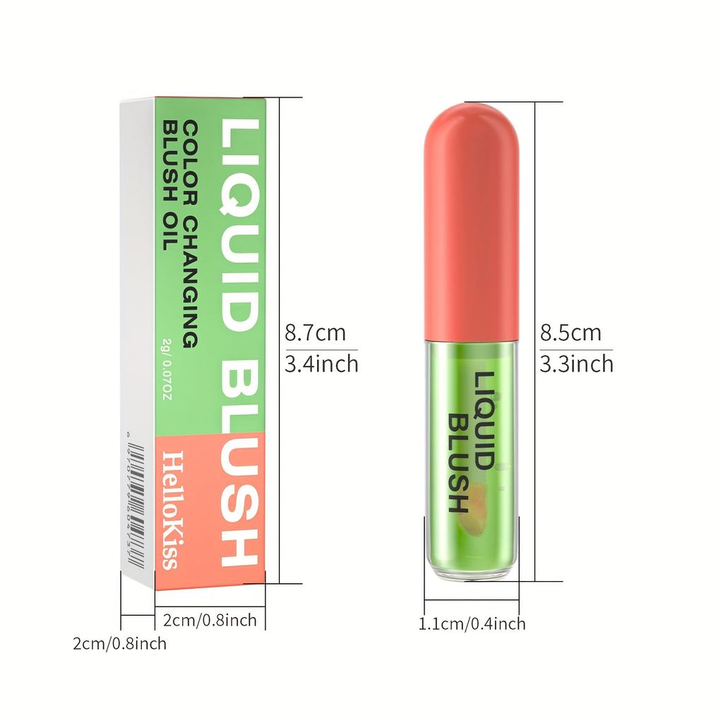 3-kolorowy, lekki i oddychający róż w płynie Wodoodporny i nieblaknący róż, odpowiedni dla początkujących kobiet