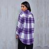 Women's Fashion  And Winter Jacket Thickened Casual Loose Plaid Shirt