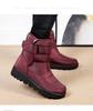 Fashion Women's Snow Boots 2024 Warm Winter Boots Waterproof Short Boots Suede Fashion Mid-calf Shoes Women's Shoes