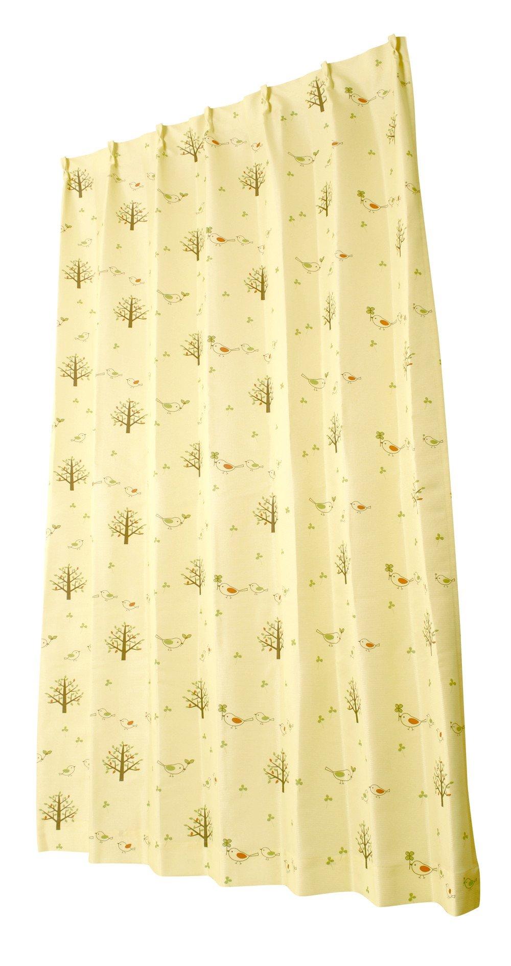 

Univer Pulcino Drape 100cm Wide x 178cm Set of 2 Curtains, Yellow, Long,