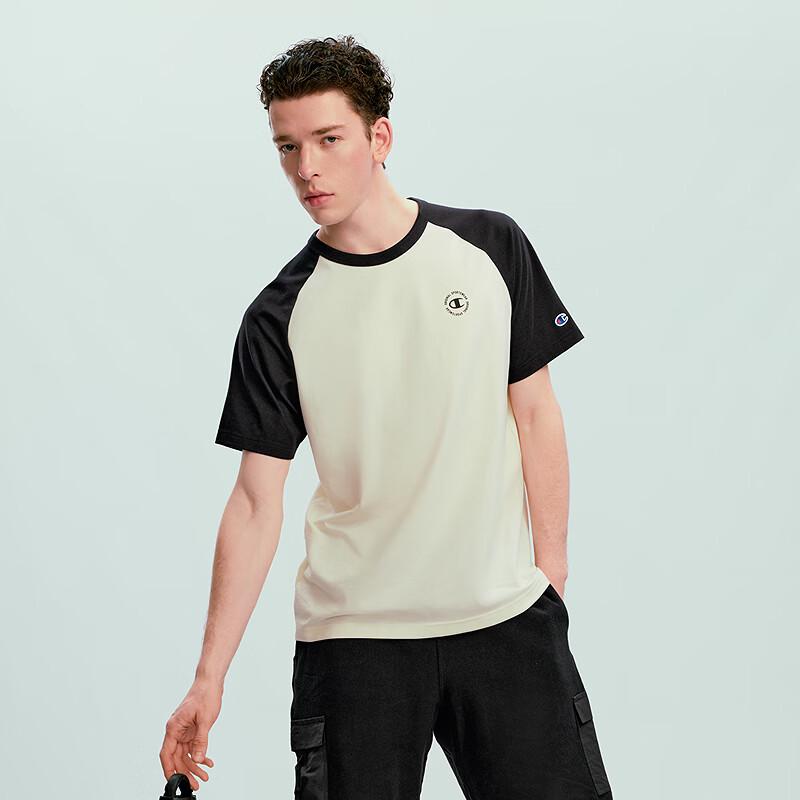 Champion Men s Colorblock Raglan Short Sleeve T-Shirt M