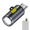 Portable Type-C Mini Flashlight Phone Keychain USB-C Electric Torch Nightlight Table Lamp For Riding Sports Outdoor Camping