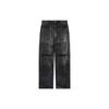 WE11DONE Distressed Detail Vintage Casual Denim Long Pants Men bottoms Black WD-DP1-23-342-M-BK