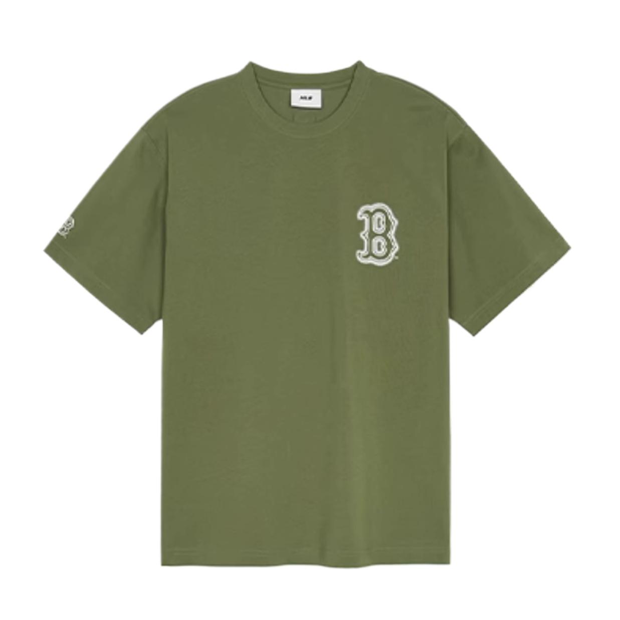 MLB Boston Red Sox T Shirt Unisex Light Khaki 3ATSB0353-43KAL S