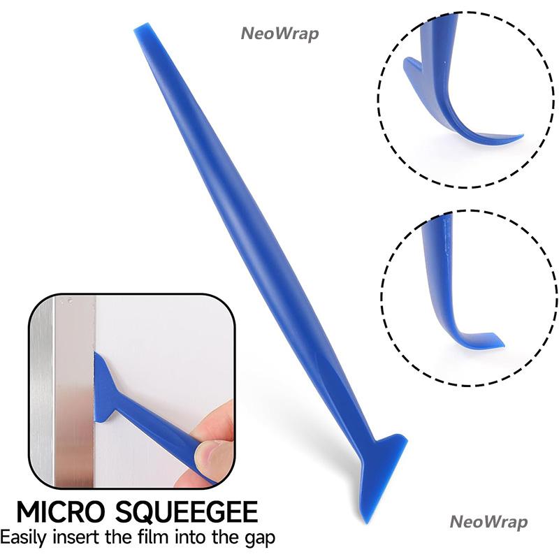13Pcs NeoWrap Car Vinyl Wrapping Tool Kit Felt Edge Squeegee Plastic Scraper Wallpaper Film Sticker Install Window Tint Tools