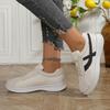 Mode Dambadskor 2025 Vår Casual Damsneakers Plattform Kvinna Ny Randiga Löparskor Bekväma Vulkaniserade Skor