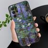 Claude Monet Garden Lotus Phone Case For Samsung Galaxy A52S A04S A21S A33 A23 A13 A14 A32 A52 A53 A54 A51 A71 M51