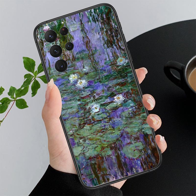 Claude Monet Garden Lotus Phone Case For Samsung Galaxy A52S A04S A21S A33 A23 A13 A14 A32 A52 A53 A54 A51 A71 M51