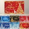 Dewprint Merry Christmas New Year Banner Props Christmas Tree Party Backdrop Banner Snowflake Design Holiday Party Supplies