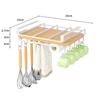 Pot Lid Storage Cabinet Lower Hanger Non-punching Kitchen Cabinet Hanging Holder  Kitchen Supply