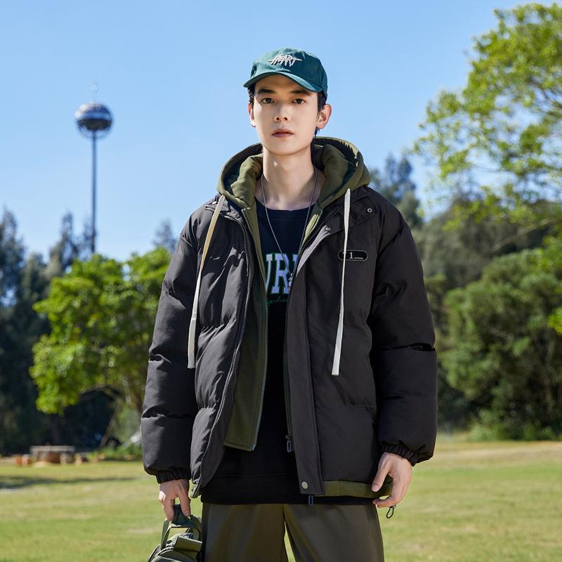 Мужская поддельная двухкомпонентная куртка с капюшоном и утеплителем Bread — фото 3