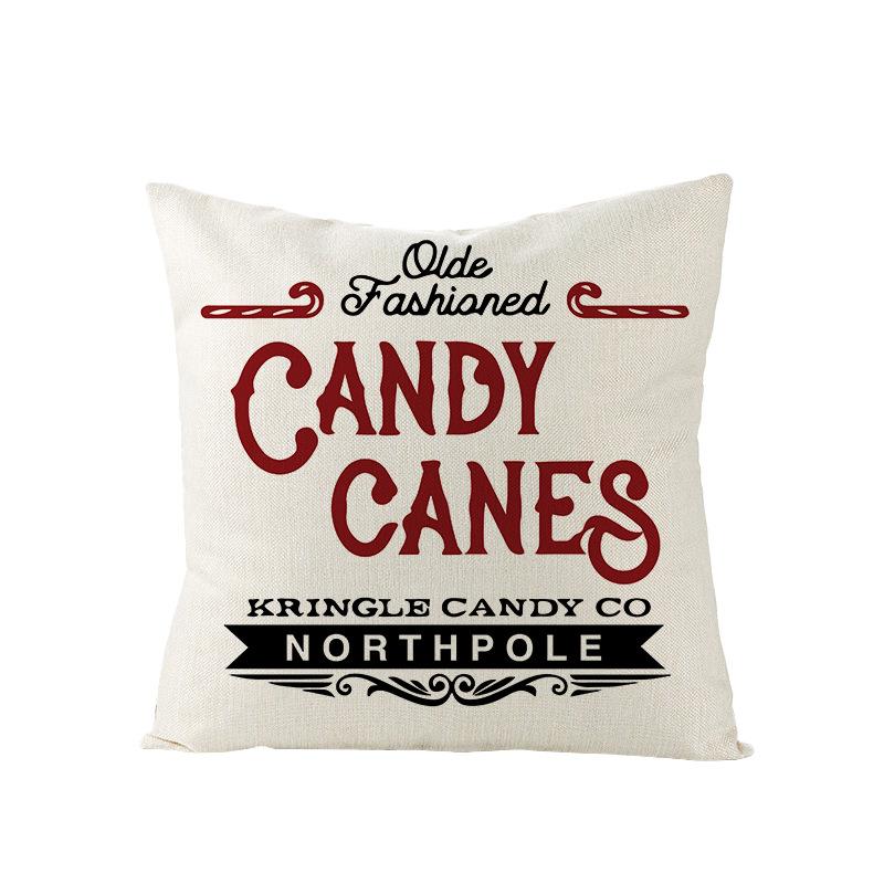 Christmas Letter Pillowcase Nordic Holiday Home Gifts