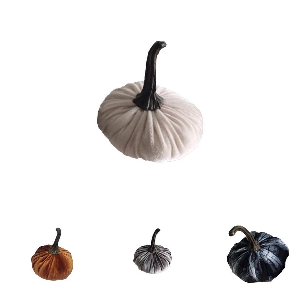 Cozy Velvet Pumpkin Throw Pillow Cushions For Stylish Halloween Home Decor