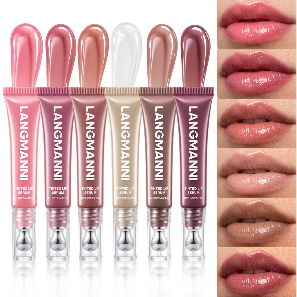 Moisturizing Lip Lotion Essence Volumizing Lip Glaze Women's Moisturizing and Moisturizing Natural Lip Gloss Hydrating Lip Gloss