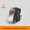 Lanbo 2810.5 High Current 16A Waterproof Metal Rocker Switch with Light, 5V-24V/220V, Two-Position