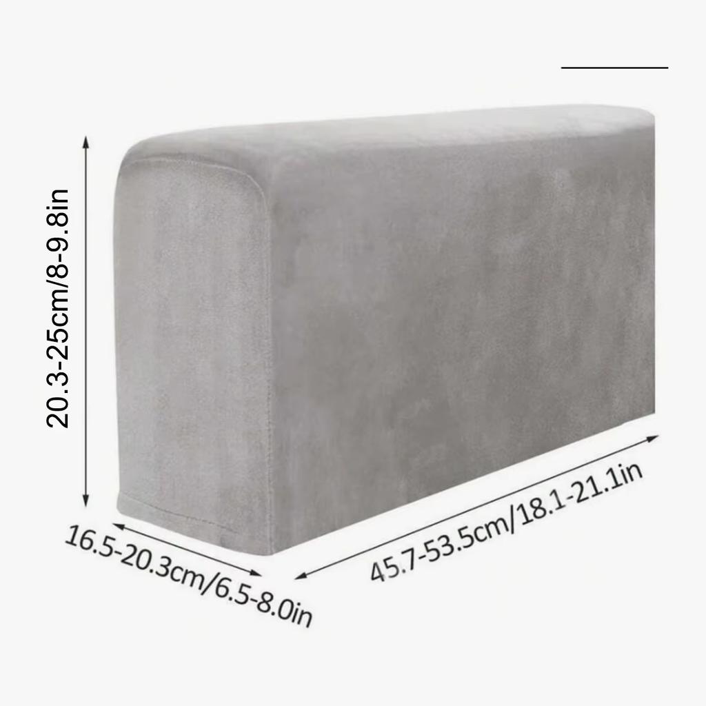 2pcs Armrest Covers Universal Covers Non-Slip Sofa Protector Soft Warm Couch Thickened Furniture for Chair Recliner