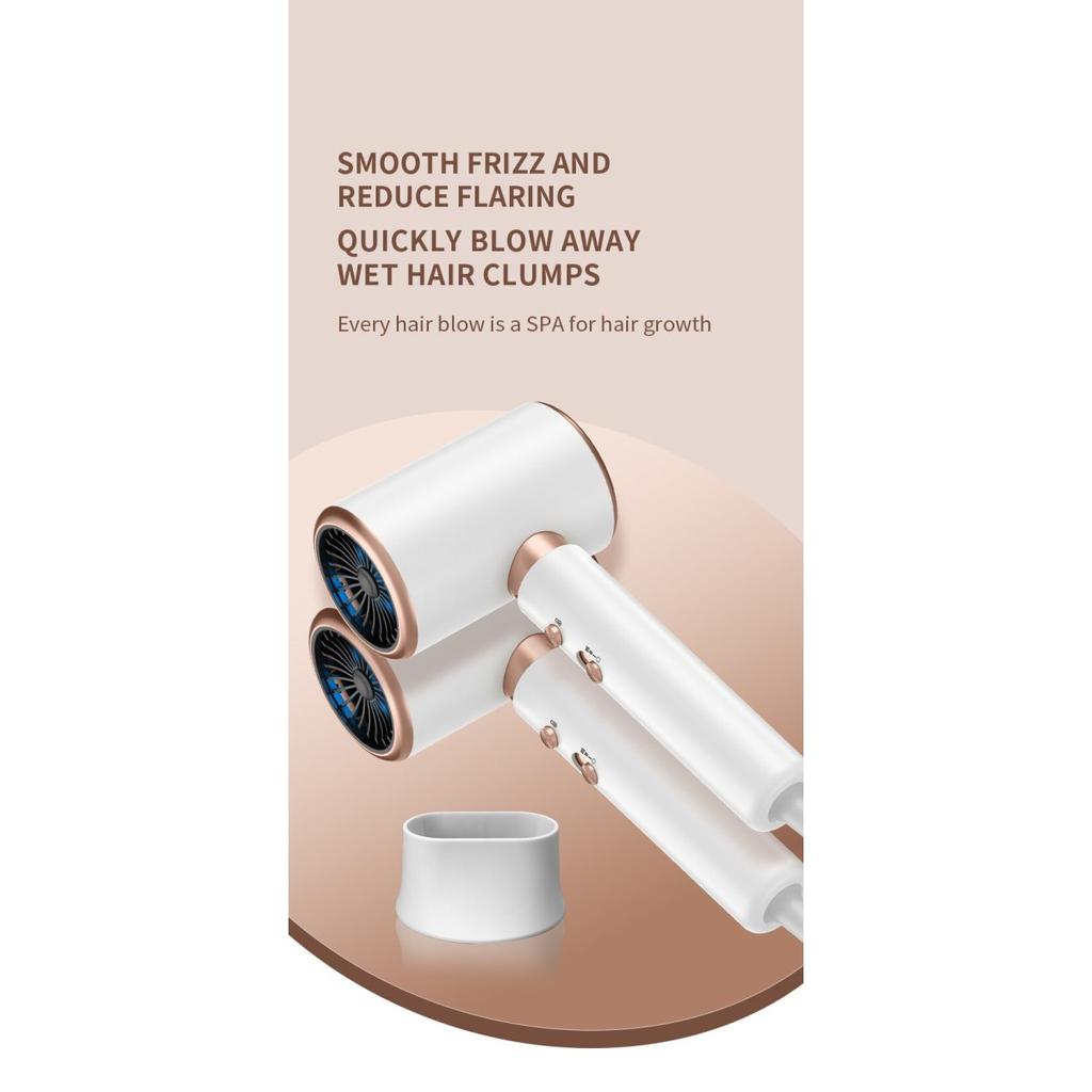 Hair Dryer, High-Speed Electric Turbine Airflow, Low Noise, Constant Temperature And Quick Drying, Suitable For Home Salons.