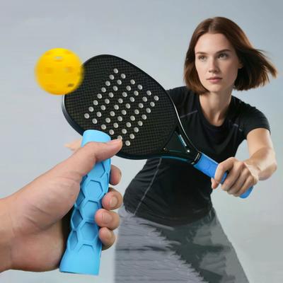 Manicotto Racket Grip Riutilizzabile in Silicone per Racchette da Tennis, Manicotto Ammortizzante e Grip Antiscivolo in Silicone.