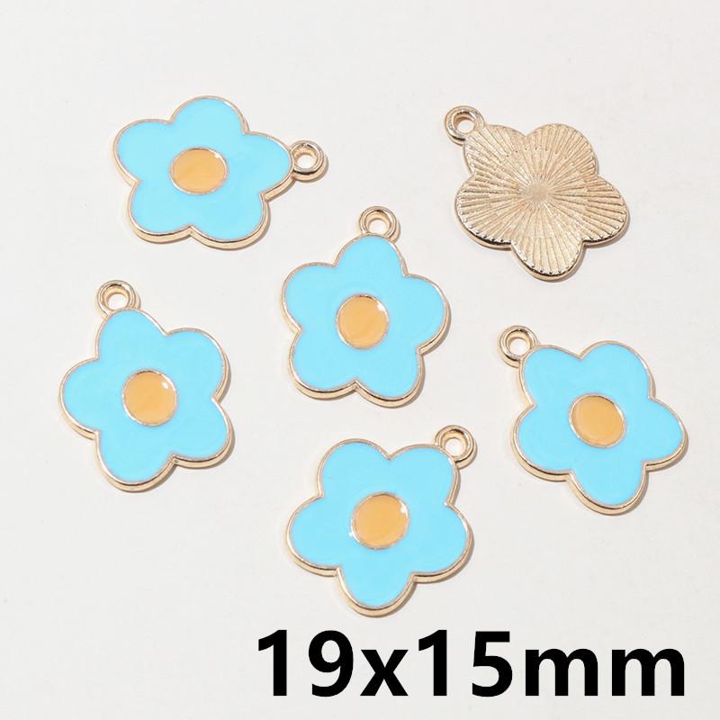 20pcs Enamel Charms Pendants Butterfly Flower Bow Mushroom Shape DIY Jewelry Making Accessories for Earrings Necklace Bracelets