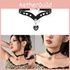 Pendentif Griffe de Chat Collier en Cuir à Clous Pour Filles Mode Punk Tendance