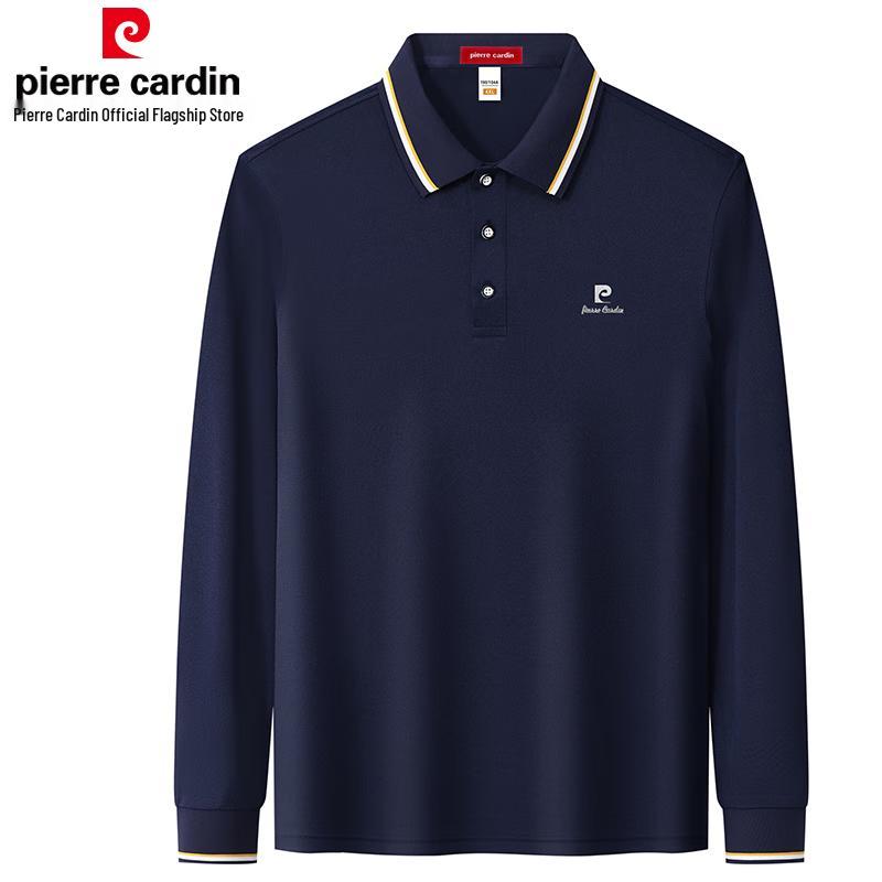Pierre Cardin Men s Solid Long Sleeve Polo T-Shirt XL