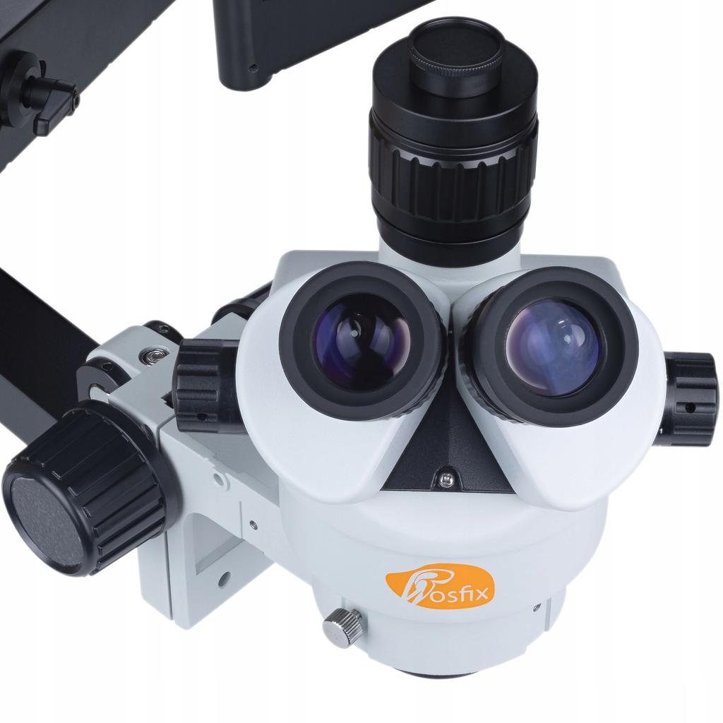 Rosfix Mikroskop Stereoskopowy Trinokularowy Neptune Pro Z Kamerą PEGASUS Pro 12MP – Wysięgnik | Zoom 7x-45x | Ergonomiczna Konstrukcja