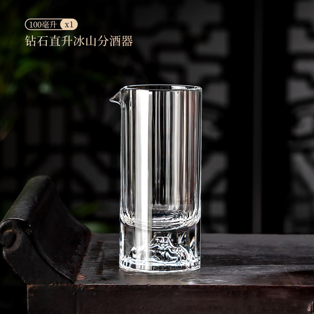 Bamboo Joint White Wine Cup With Vertical Stripes Wine Decanter Strong Liquor Cup Single Mouth Cup Crystal Glass Small Wine Cup