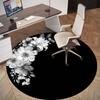 1PC flowers circle Office Round Area Rug, Under Office Chairs Bedroom Living Room Home Decor,Carpet for Office, -1110283
